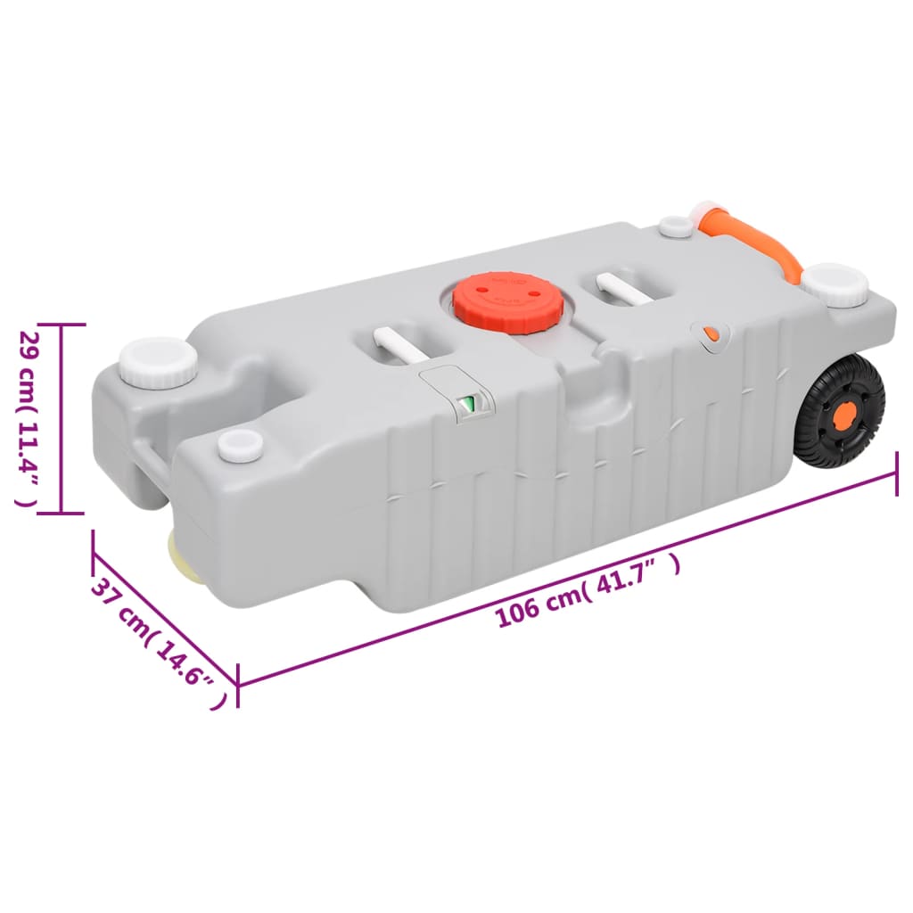 Berkfield Portable Camping Toilet and Water Tank Set