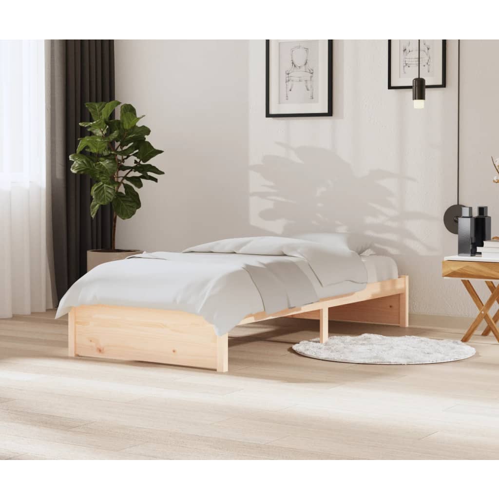 Berkfield Bed Frame 90x200 cm Solid Wood Pine