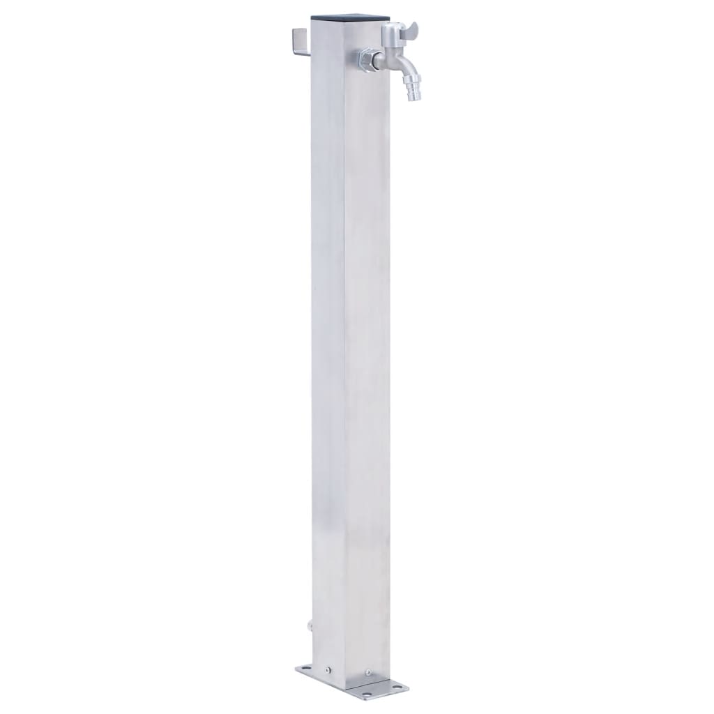 Berkfield Garden Water Column 40 cm Stainless Steel Square