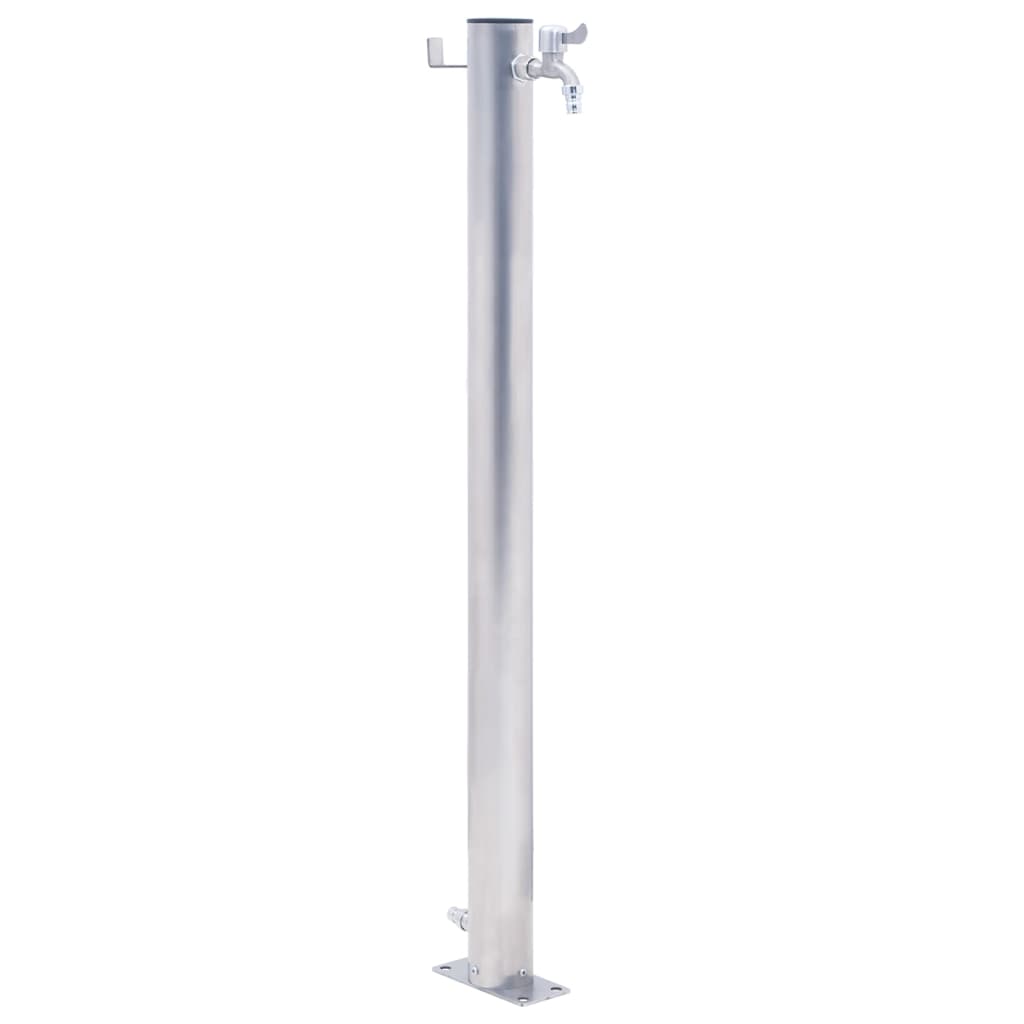 Berkfield Garden Water Column 60 cm Stainless Steel Round