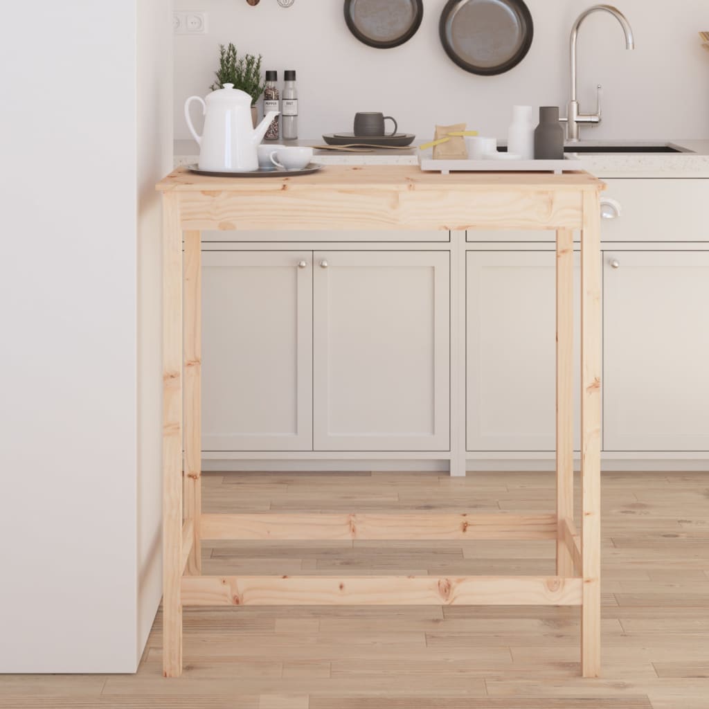 Berkfield Bar Table 100x50x110 cm Solid Wood Pine