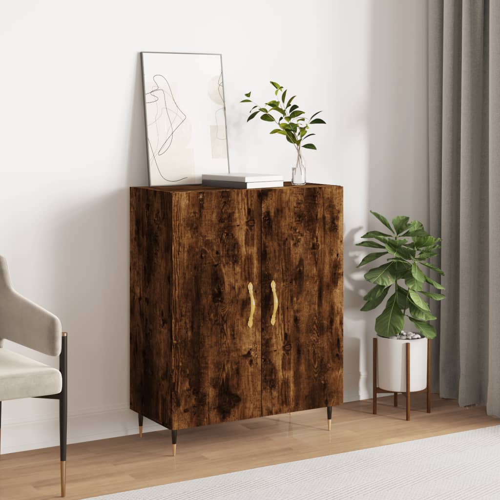 Berkfield Sideboard Smoked Oak 69.5x34x90 cm Engineered Wood