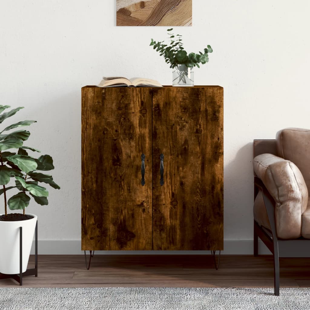 Berkfield Sideboard Smoked Oak 69.5x34x90 cm Engineered Wood