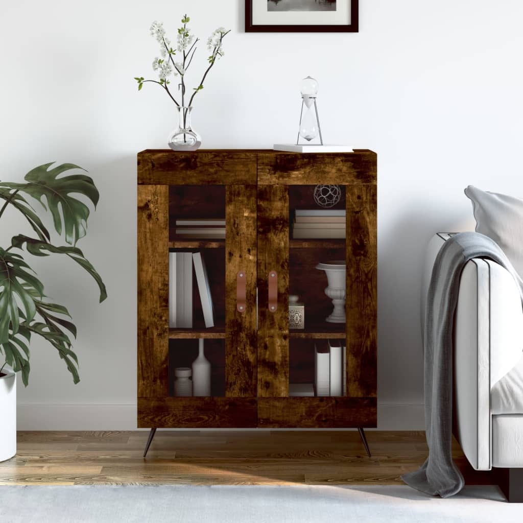Berkfield Sideboard Smoked Oak 69.5x34x90 cm Engineered Wood