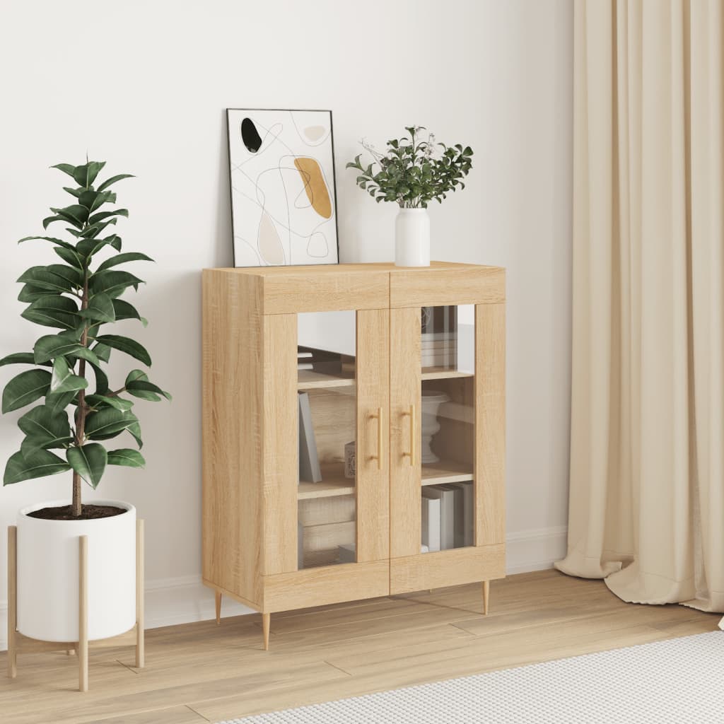 Berkfield Sideboard Sonoma Oak 69.5x34x90 cm Engineered Wood