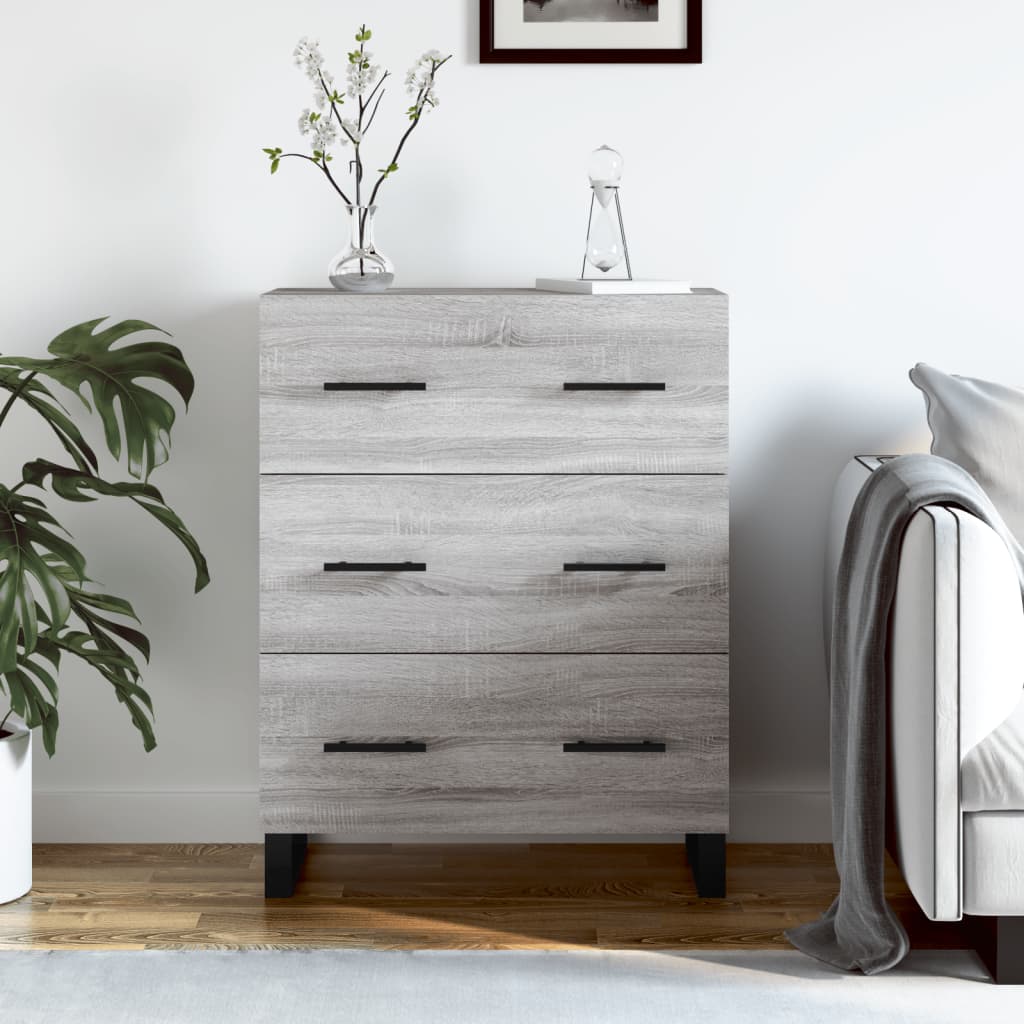 Berkfield Sideboard Grey Sonoma 69.5x34x90 cm Engineered Wood