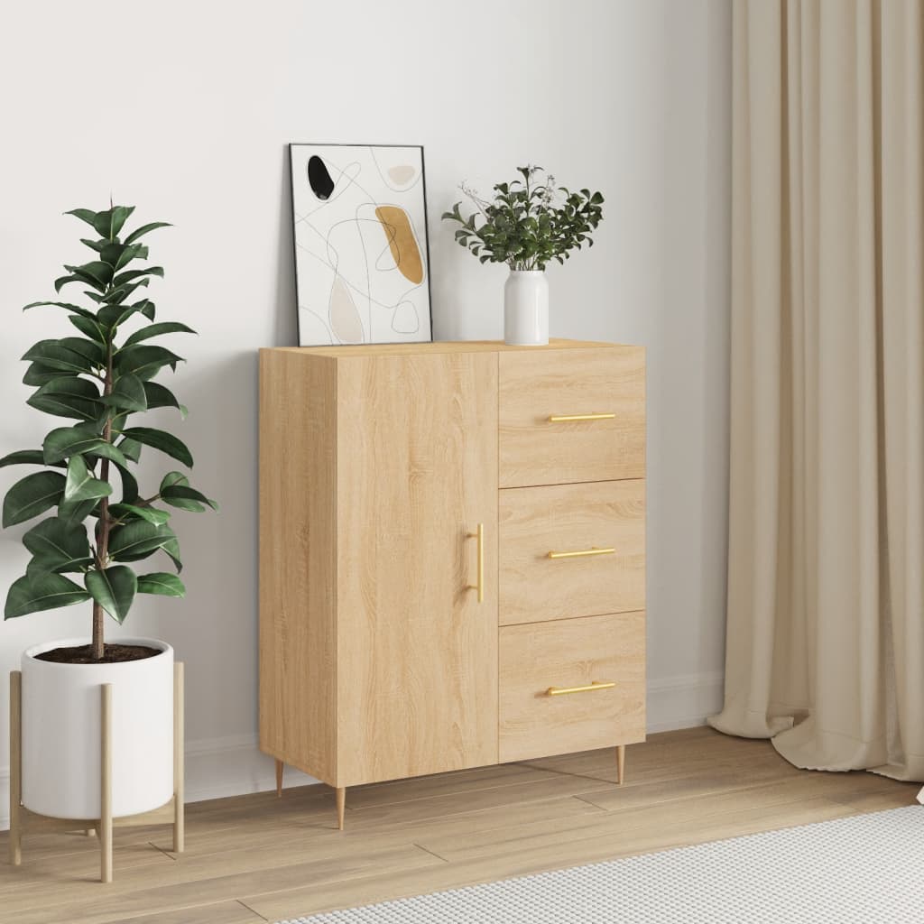 Berkfield Sideboard Sonoma Oak 69.5x34x90 cm Engineered Wood