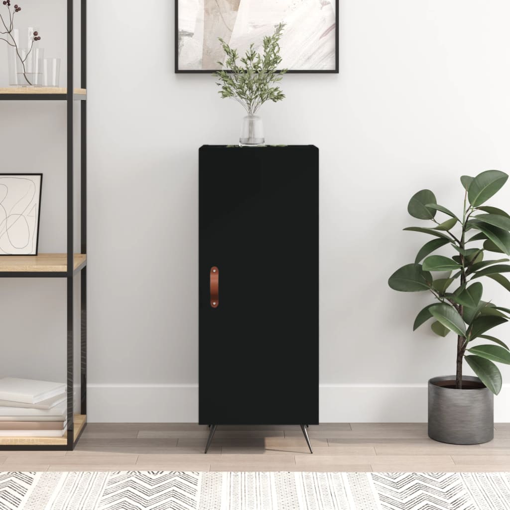 Berkfield Sideboard Black 34.5x34x90 cm Engineered Wood