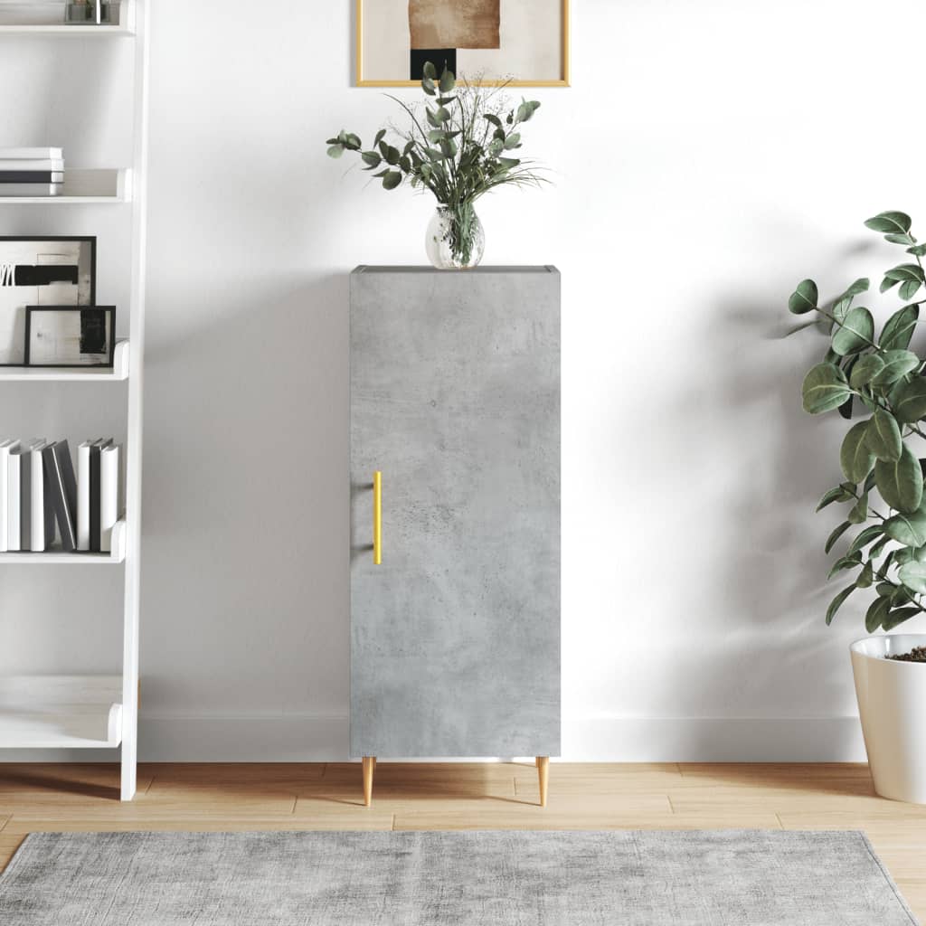 Berkfield Sideboard Concrete Grey 34.5x34x90 cm Engineered Wood