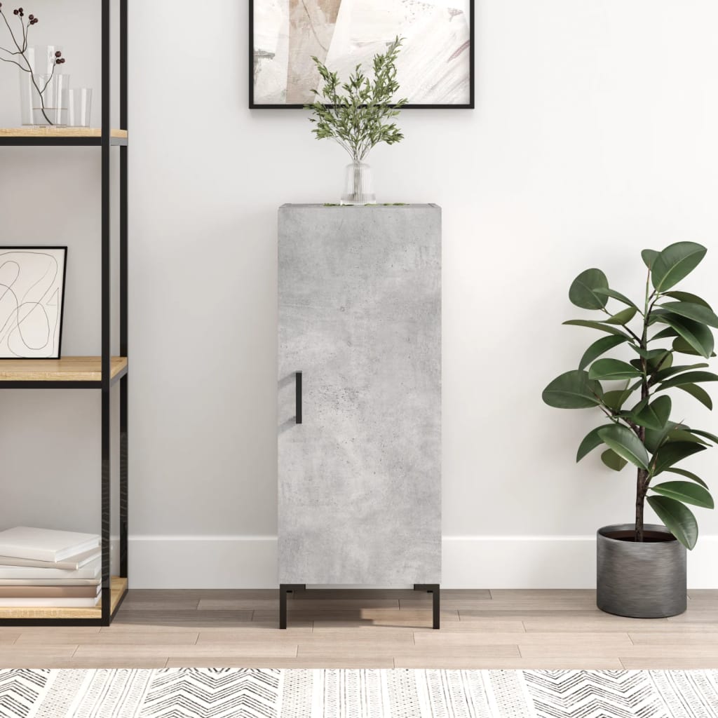 Berkfield Sideboard Concrete Grey 34.5x34x90 cm Engineered Wood