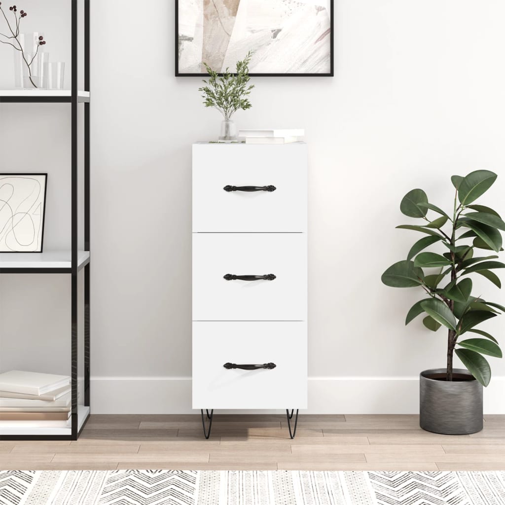Berkfield Sideboard White 34.5x34x90 cm Engineered Wood