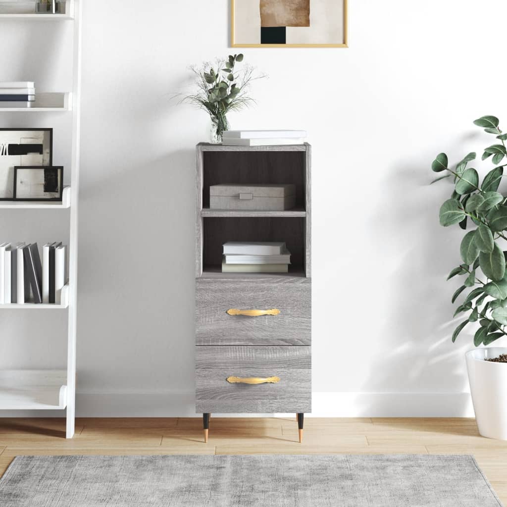 Berkfield Sideboard Grey Sonoma 34.5x34x90 cm Engineered Wood
