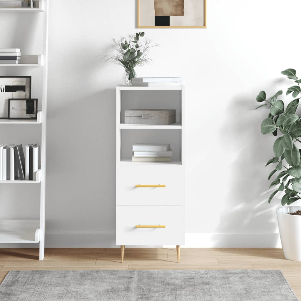 Berkfield Sideboard White 34.5x34x90 cm Engineered Wood