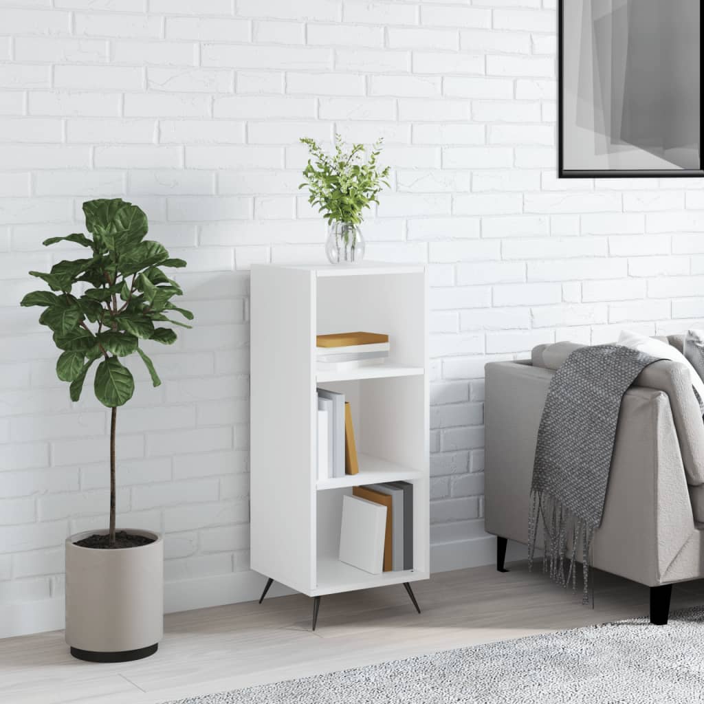 Berkfield Shelf Cabinet White 34.5x32.5x90 cm Engineered Wood