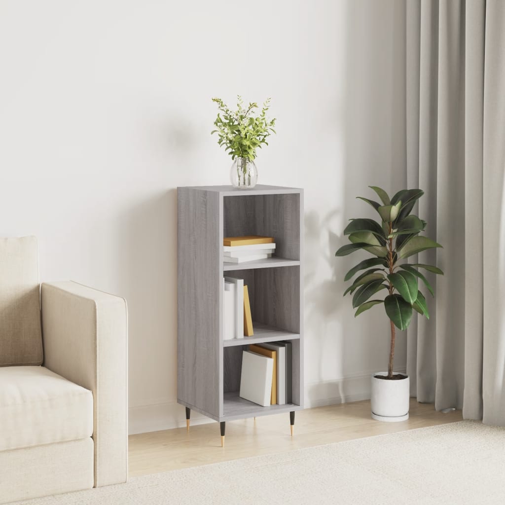 Berkfield Sideboard Grey Sonoma 34.5x32.5x90 cm Engineered Wood