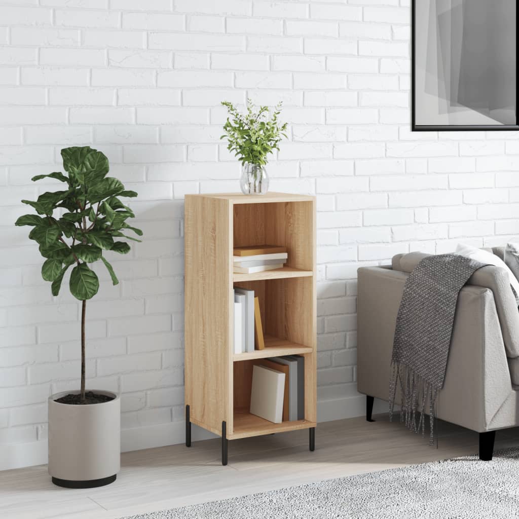 Berkfield Sideboard Sonoma Oak 34.5x32.5x90 cm Engineered Wood
