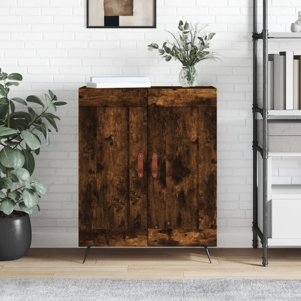 Berkfield Sideboard Smoked Oak 69.5x34x90 cm Engineered Wood