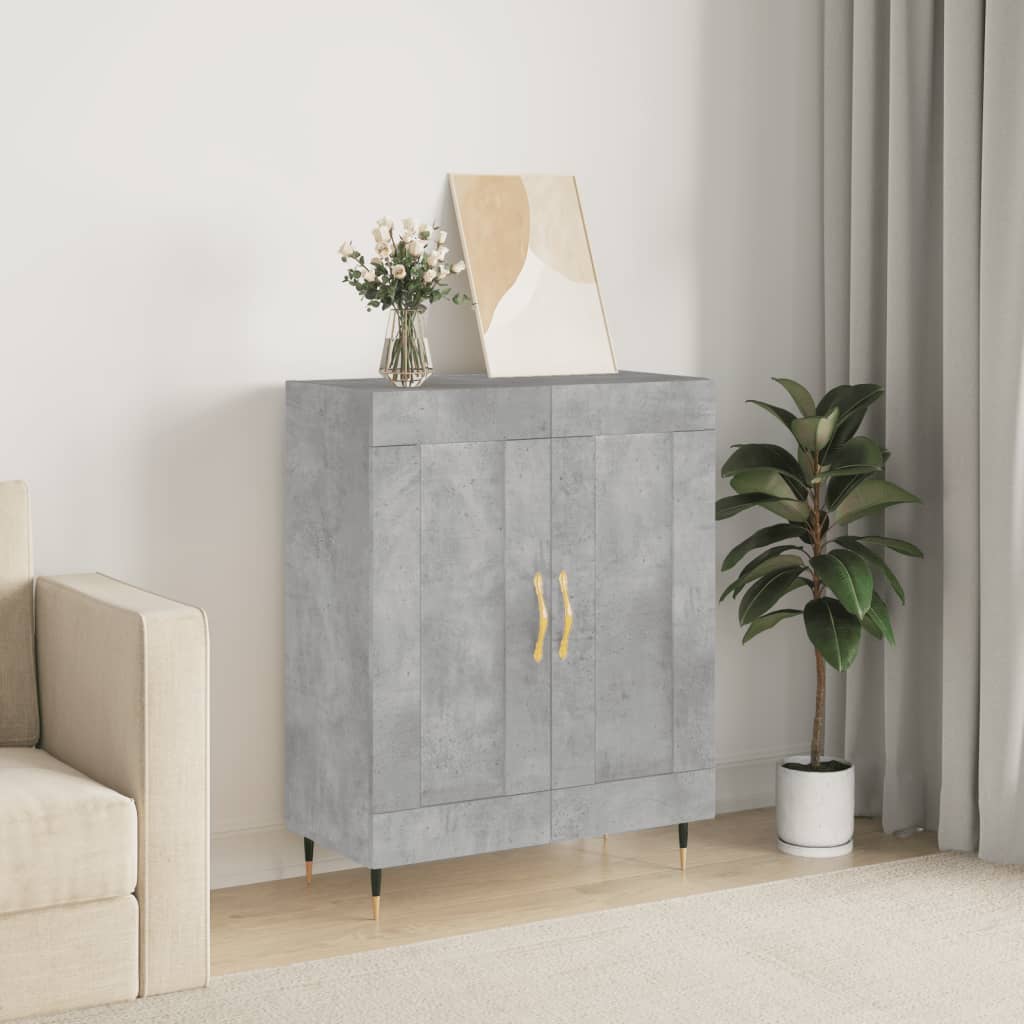 Berkfield Sideboard Concrete Grey 69.5x34x90 cm Engineered Wood