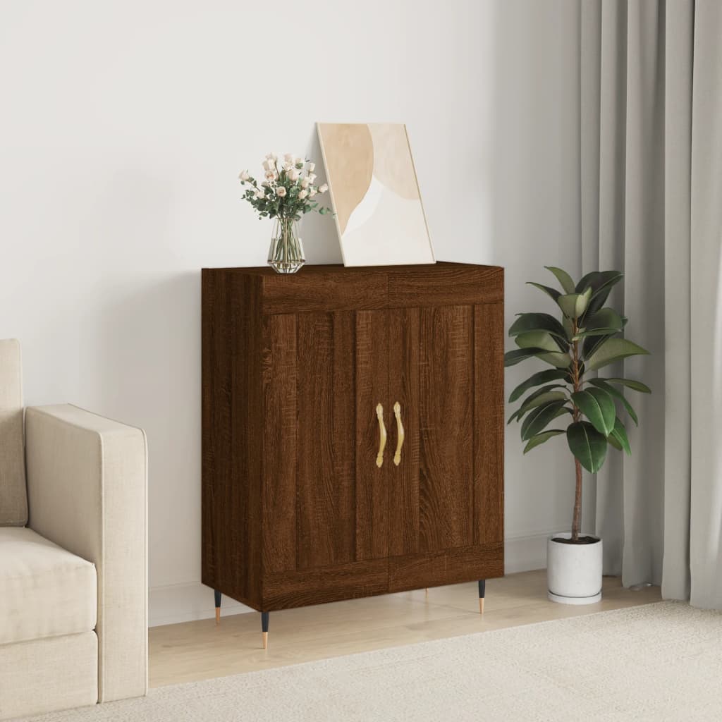 Berkfield Sideboard Brown Oak 69.5x34x90 cm Engineered Wood