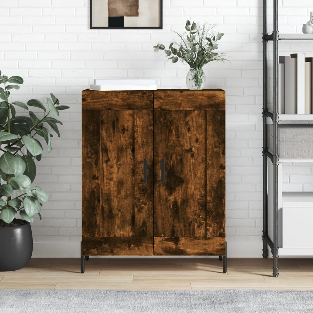 Berkfield Sideboard Smoked Oak 69.5x34x90 cm Engineered Wood