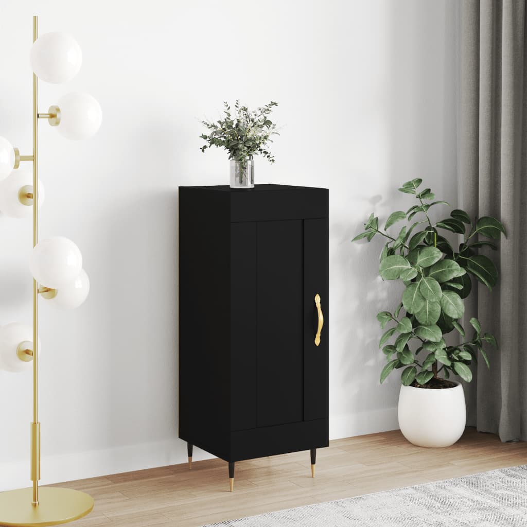 Berkfield Sideboard Black 34.5x34x90 cm Engineered Wood