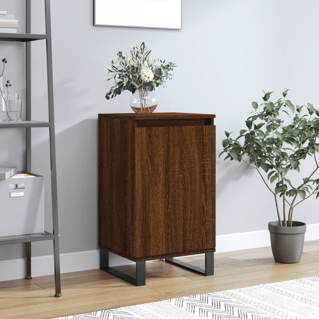 Berkfield Sideboard Brown Oak 40x35x70 cm Engineered Wood