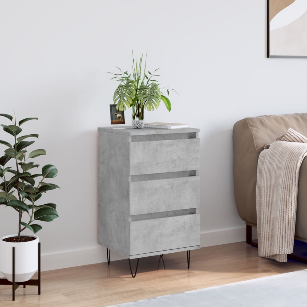 Berkfield Sideboard Concrete Grey 40x35x70 cm Engineered Wood