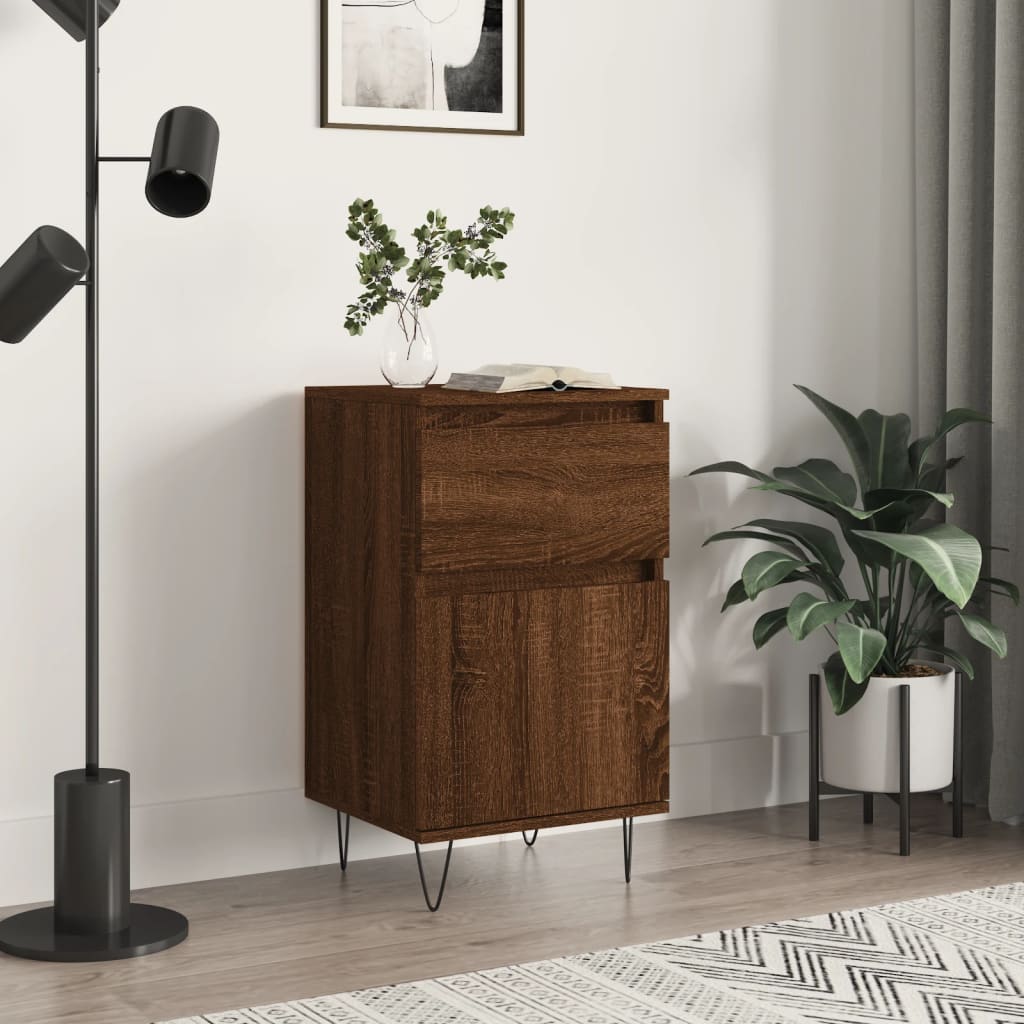 Berkfield Sideboard Brown Oak 40x35x70 cm Engineered Wood