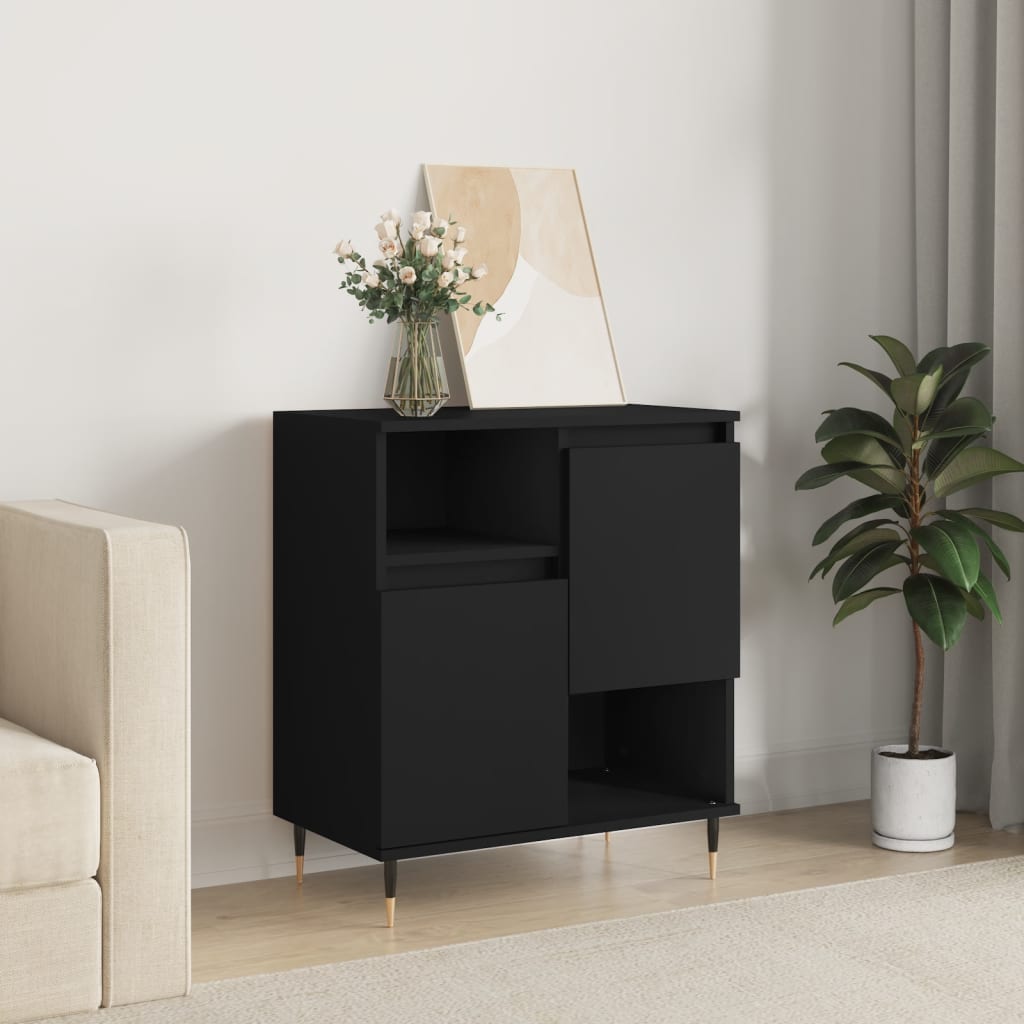 Berkfield Sideboard Black 60x35x70 cm Engineered Wood