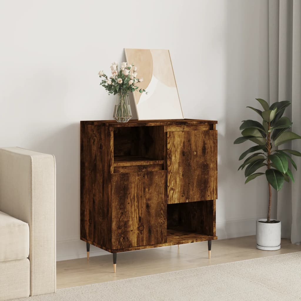 Berkfield Sideboard Smoked Oak 60x35x70 cm Engineered Wood