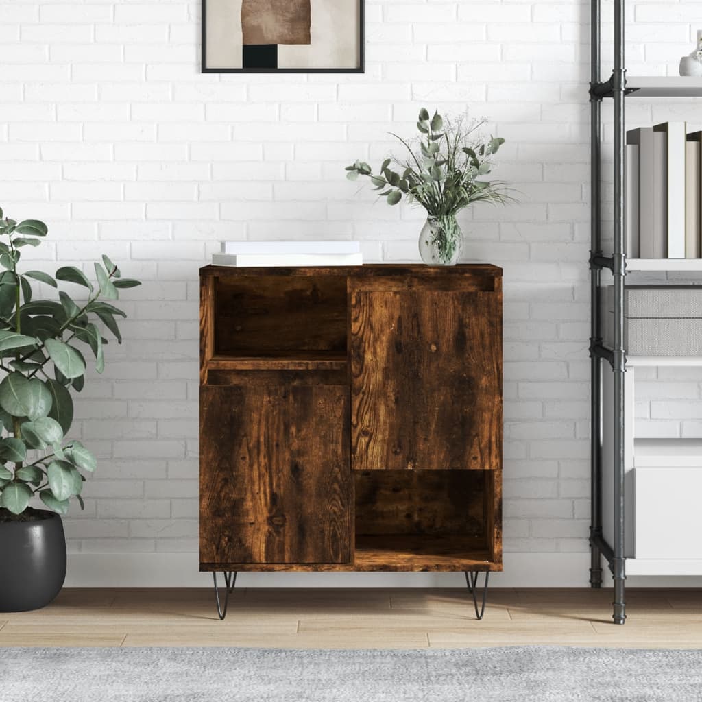 Berkfield Sideboard Smoked Oak 60x35x70 cm Engineered Wood