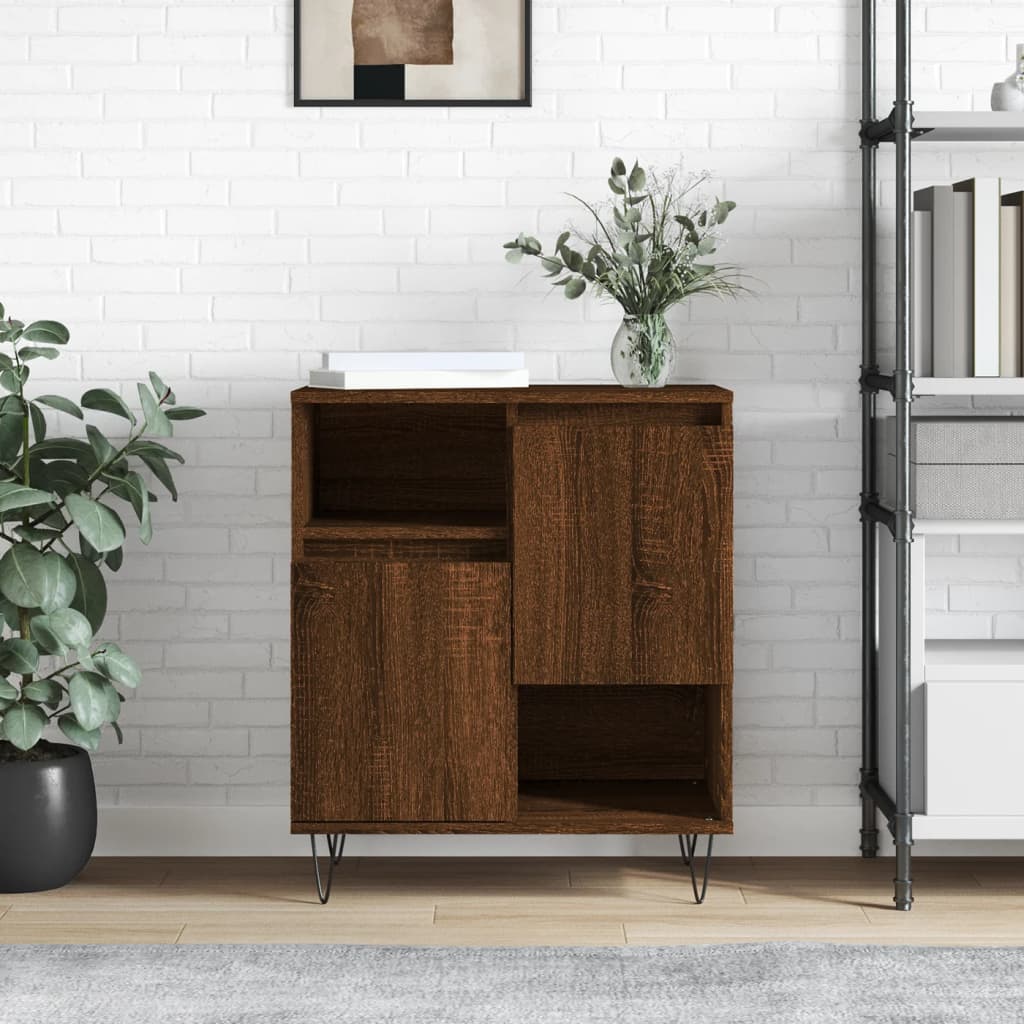 Berkfield Sideboard Brown Oak 60x35x70 cm Engineered Wood