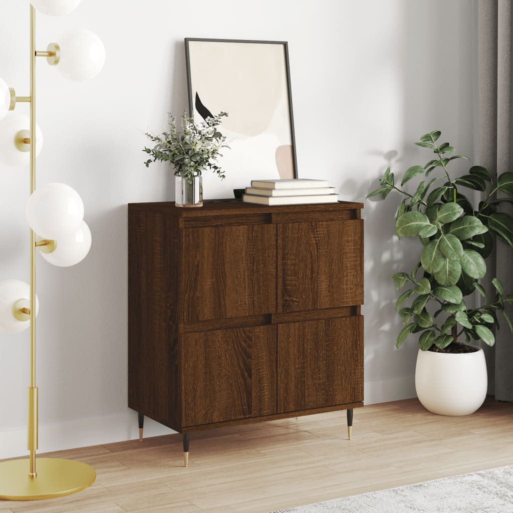 Berkfield Sideboard Brown Oak 60x35x70 cm Engineered Wood