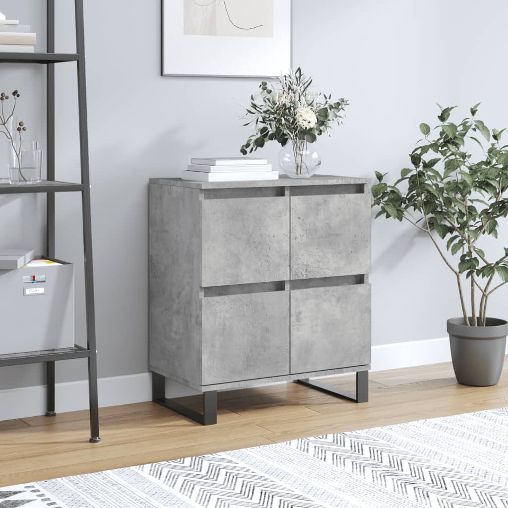 Berkfield Sideboard Concrete Grey 60x35x70 cm Engineered Wood