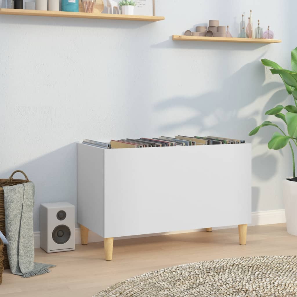 Berkfield Record Cabinet White 74.5x38x48 cm Engineered Wood