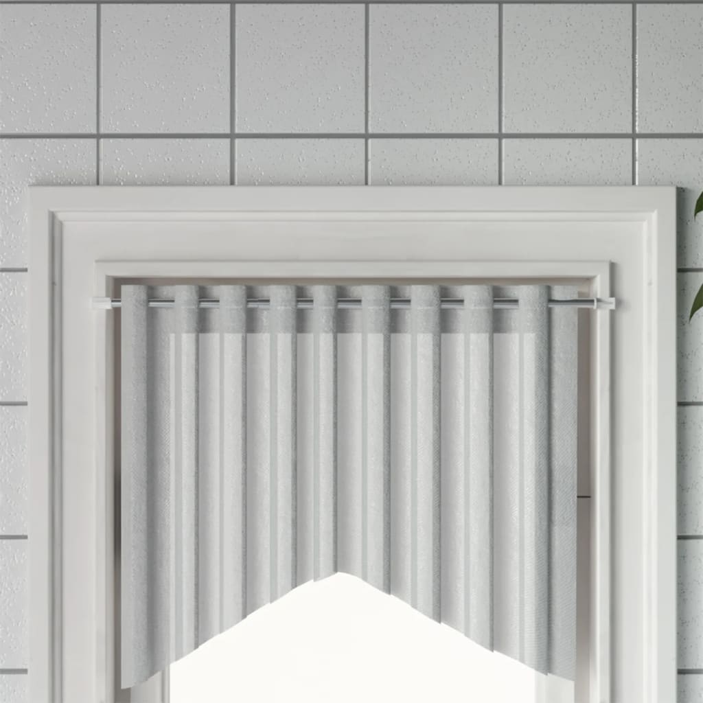 Berkfield Curtain Rails 2 pcs White and Silver 40-60 cm Aluminium