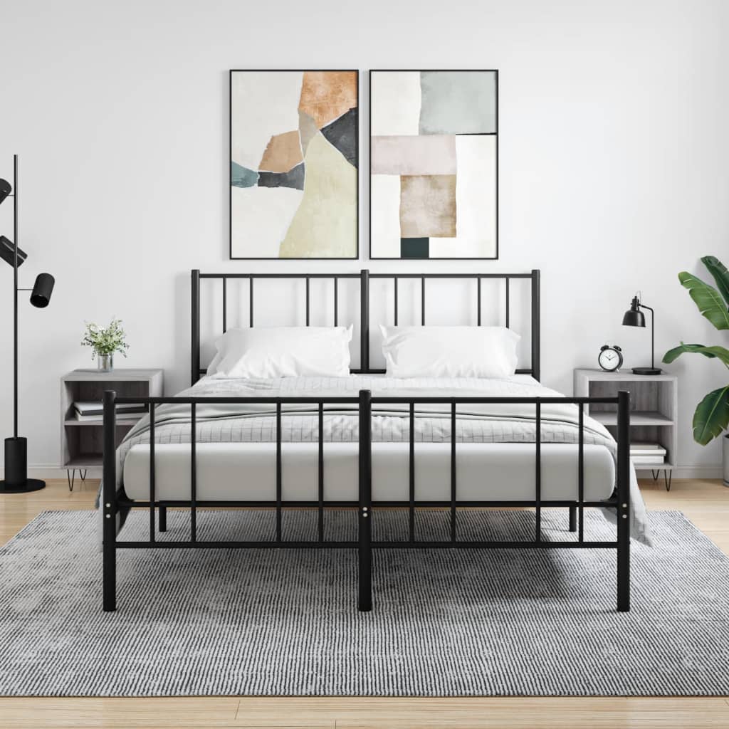 Berkfield Bedside Cabinets 2 pcs Grey Sonoma 40x30x50 cm Engineered Wood