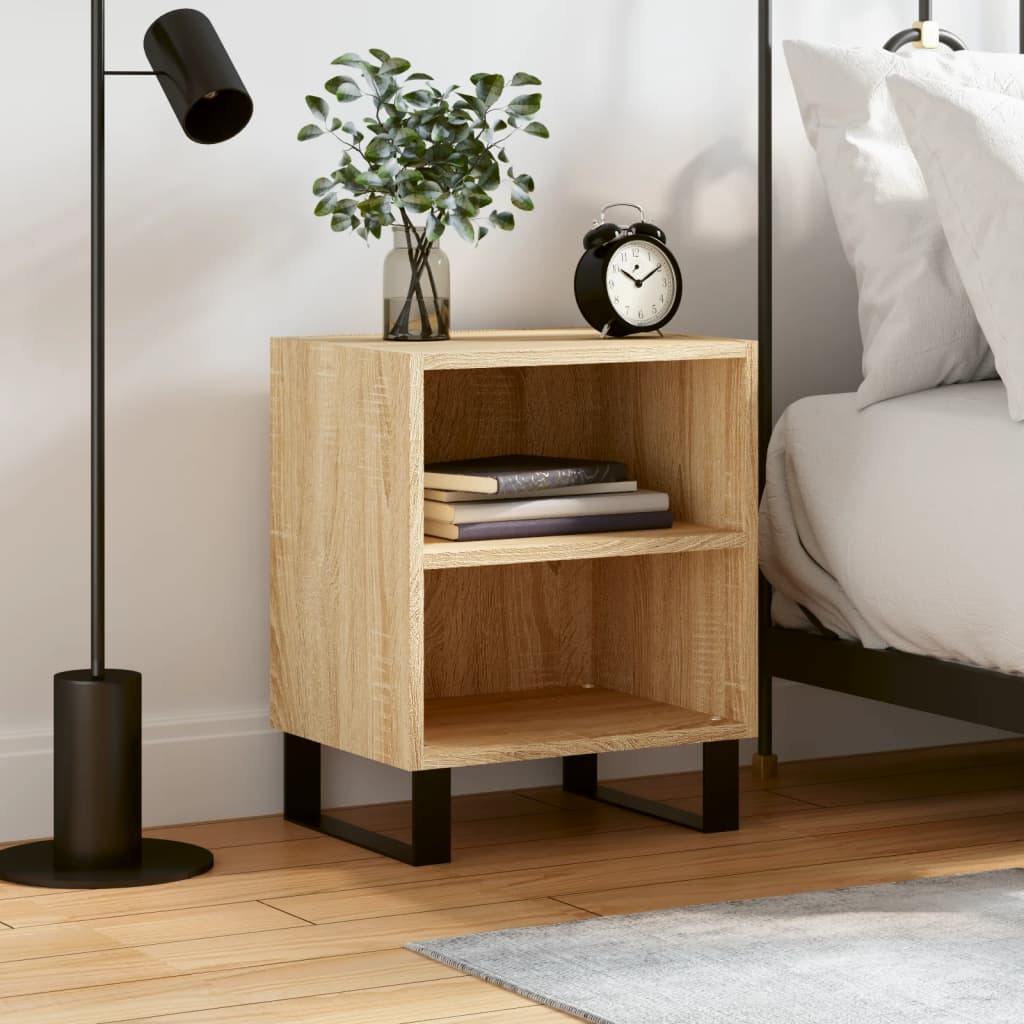 Berkfield Bedside Cabinet Sonoma Oak 40x30x50 cm Engineered Wood