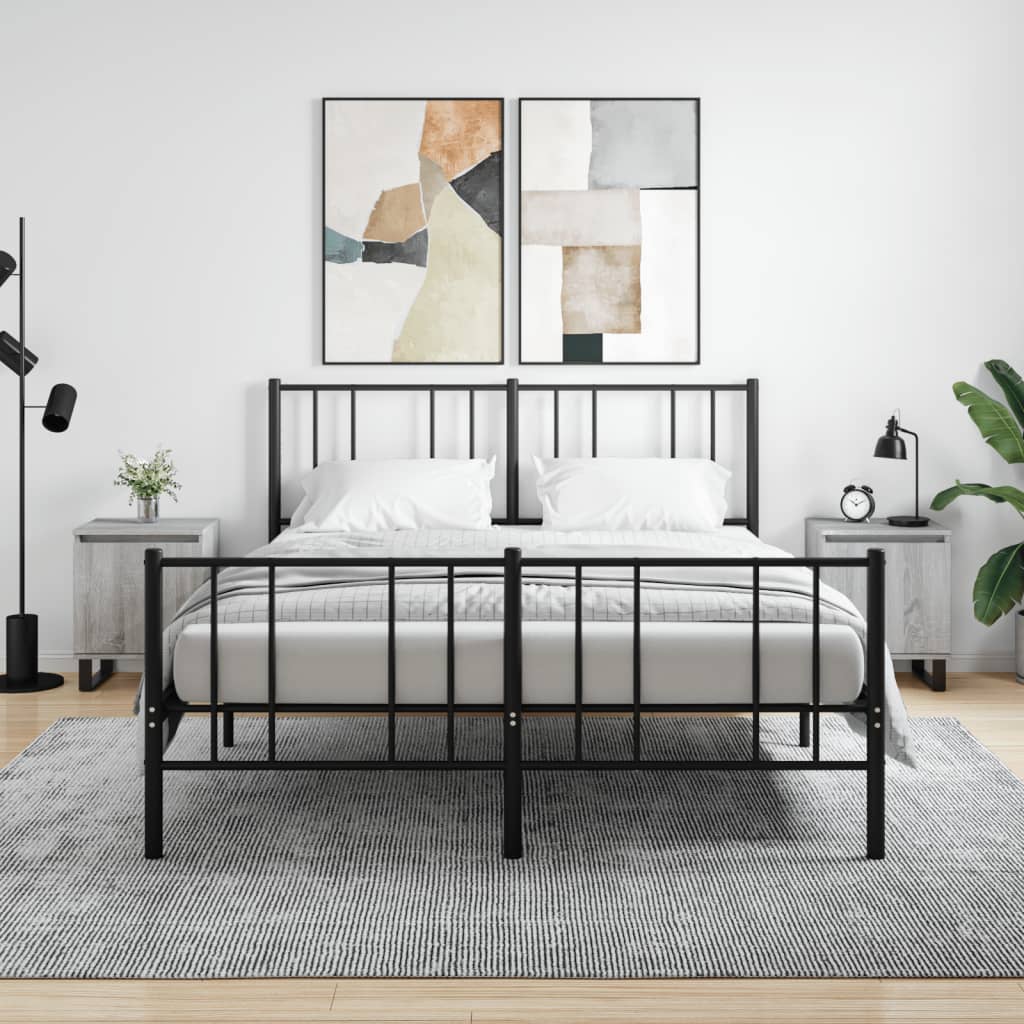 Berkfield Bedside Cabinets 2 pcs Grey Sonoma 40x30x50 cm Engineered Wood