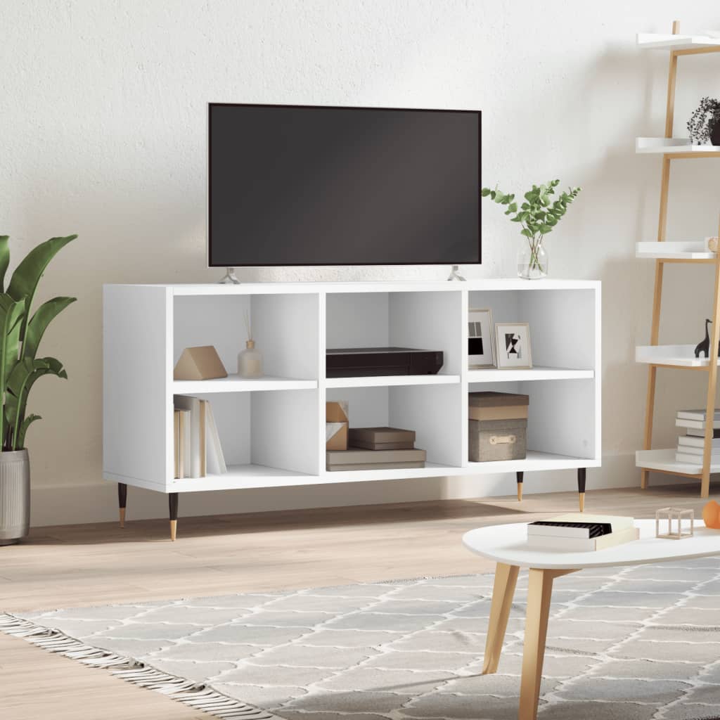 Berkfield TV Cabinet White 103.5x30x50 cm Engineered Wood