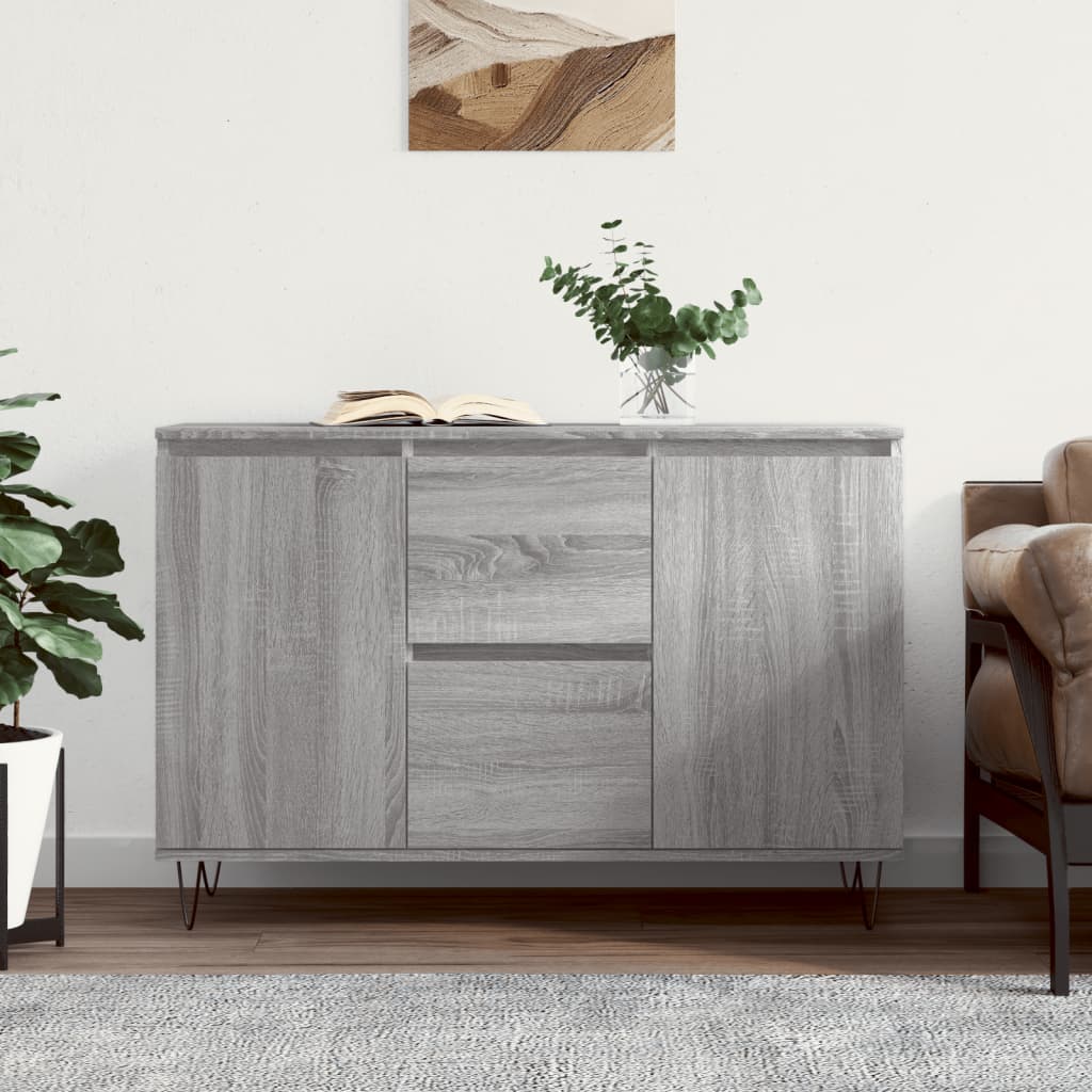 Berkfield Sideboard Grey Sonoma 104x35x70 cm Engineered Wood
