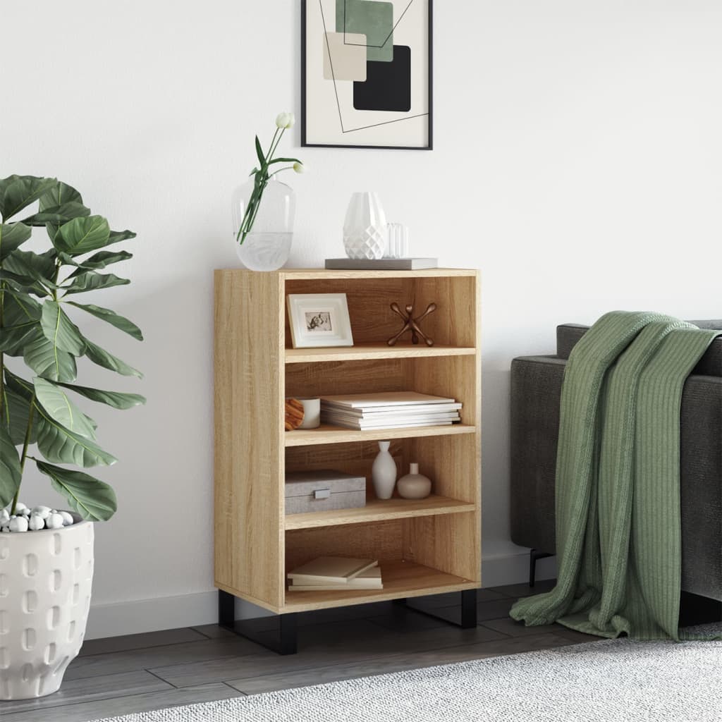 Berkfield Highboard Sonoma Oak 57x35x90 cm Engineered Wood