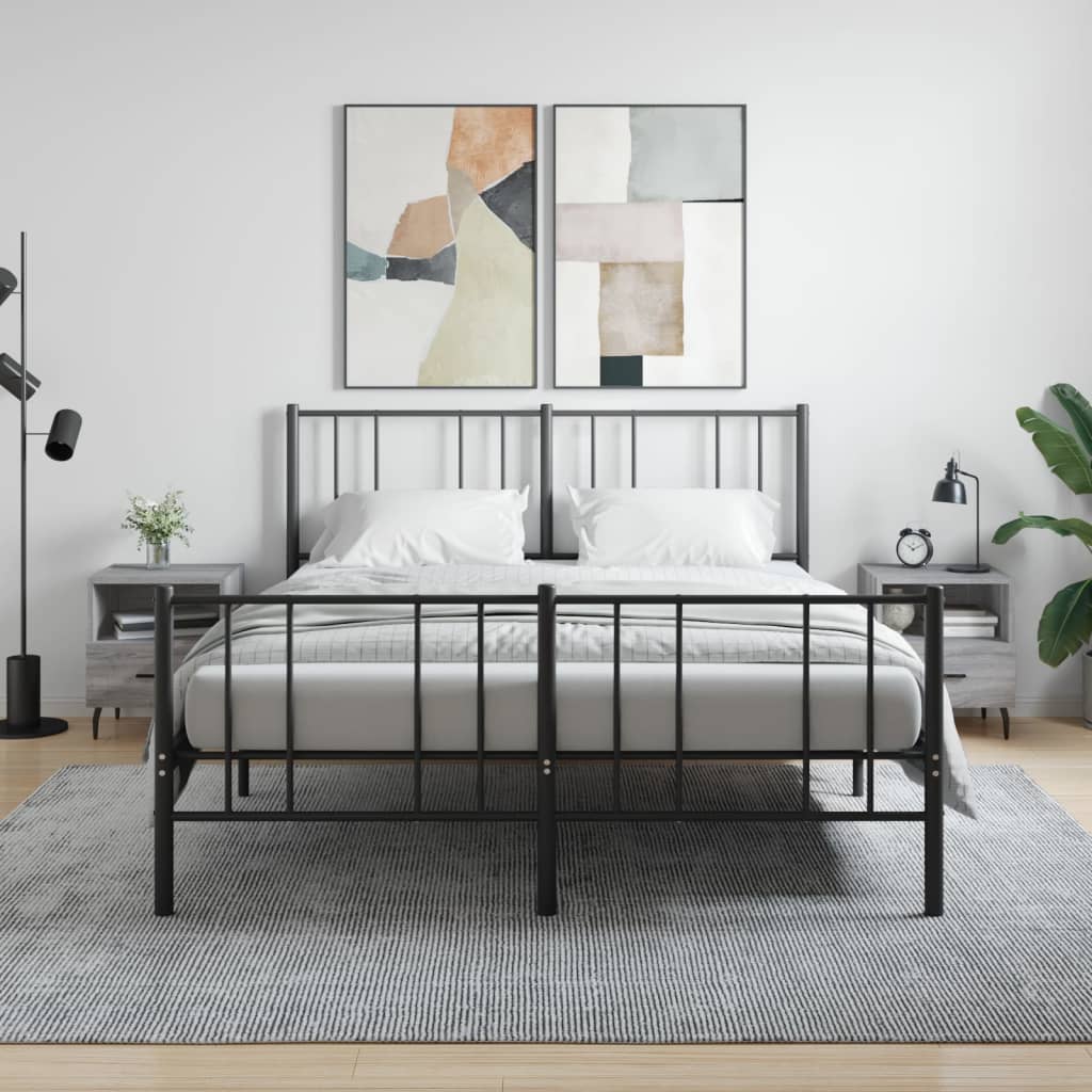 Berkfield Bedside Cabinets 2 pcs Grey Sonoma 40x35x47.5 cm Engineered Wood