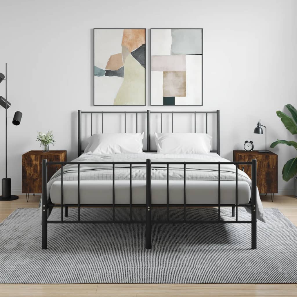 Berkfield Bedside Cabinets 2 pcs Smoked Oak 40x40x50 cm Engineered Wood