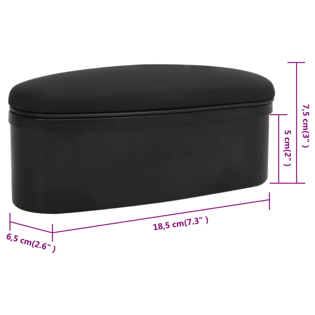Berkfield Car Armrest Storage Box Universal 18.5x6.5x7.5 cm ABS