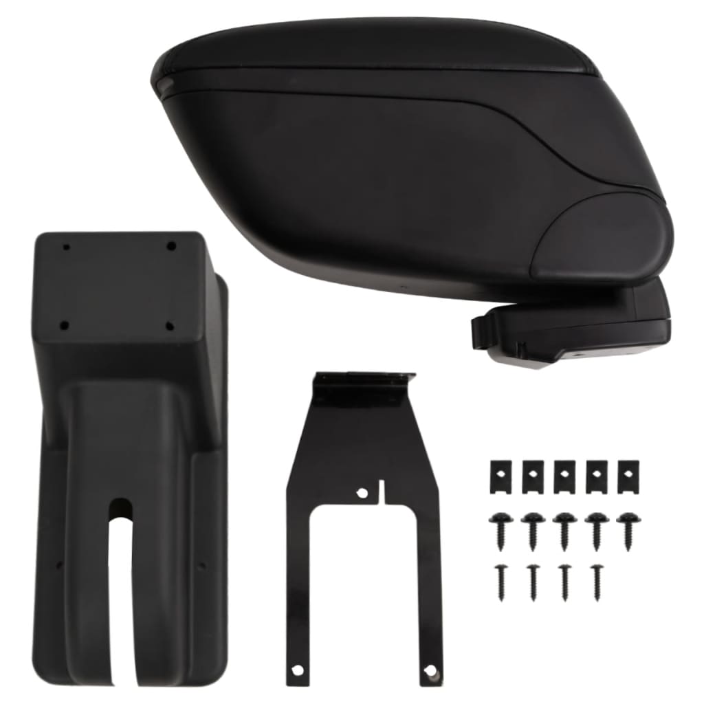 Berkfield Car Armrest Black 12x29x(32-46) cm ABS