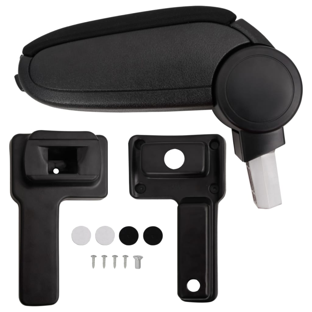 Berkfield Car Armrest Black 14.5x32x(27-46) cm ABS