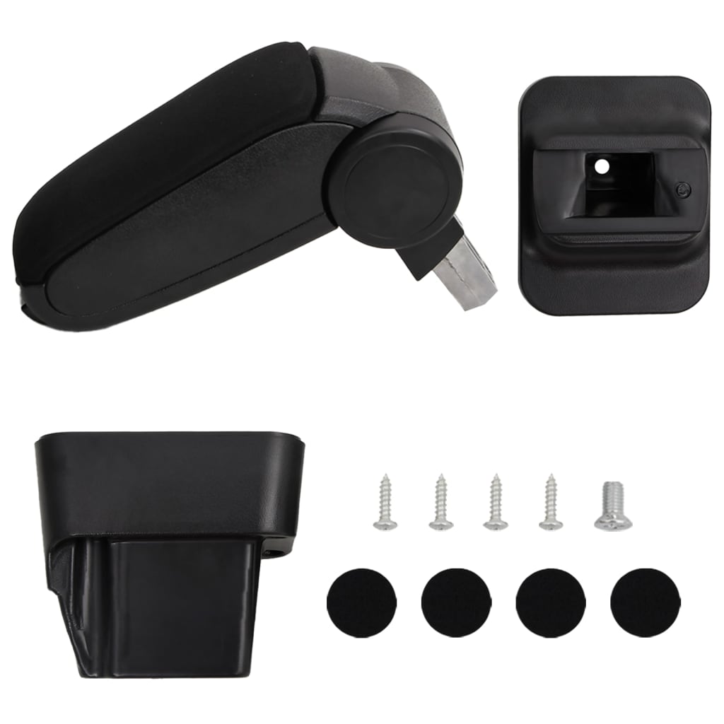 Berkfield Car Armrest Black 13x34x(33-46) cm ABS