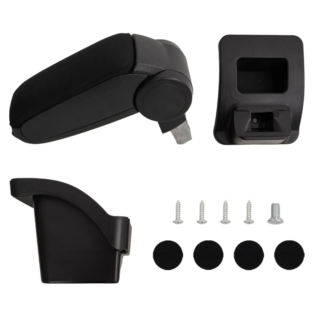 Berkfield Car Armrest Black 16x30x(40-50) cm ABS