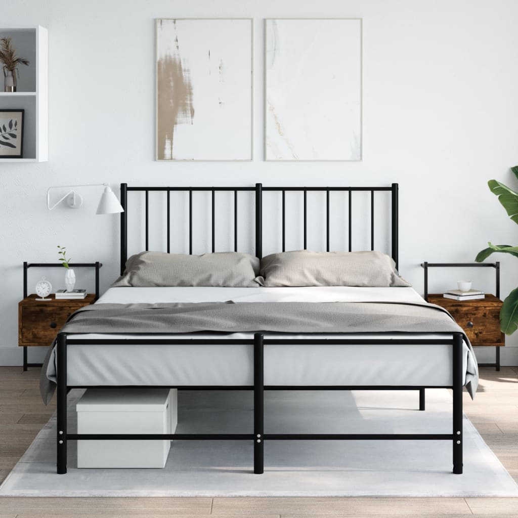 Berkfield Bedside Cabinets Wall-mounted 2 pcs Smoked Oak 35x30x51 cm Engineered Wood